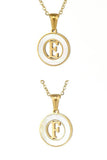 A Z ALPHABET INITIALS PENDANT NECKLACE_CWAJE222