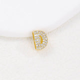 Tiny Zirconia Pendant 26 Letters Necklace_Cwmm5863