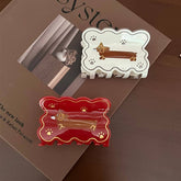 DACHSHUND ACETATE HAIR CLAW CUTE CLIP_CWAHA6028
