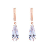 Zircon Jewelry Rose Gold Water Drop Earrings_Cwaje1017