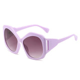 LARGE FRAME POLYGONAL FUTURISTIC TECHNOLOGY GLASSE_CWASG0244