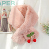 CUTE FAUX RABBIT FUR SCARF FOR WOMEN WARMTH_CWASC1259
