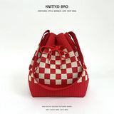 2024 CASUAL DRAWSTRING BUCKET KNITTED BAG_CWAB2375