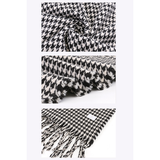 NEW HOUNDSTOOTH FAUX CASHMERE SCARF FOR WOMEN_CWASC0137