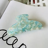 COLORFUL FLORAL ACETATE HAIR CLAW LARGE CHIC CLIP_CWAHA2155