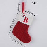 CLASSIC RED LETTER WOOL KNITTED CHRISTMAS SOCKS_CWMS1434