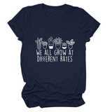 PRINTED CREW NECK TEE WE ALL GROW GRAPHIC_CWTTS1493