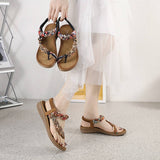 BOHEMIAN HAND WOVEN RIBBON RHINESTONE SANDALS_CWSHS0513