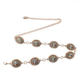 RETRO STYLE METAL OVAL BUCKLE WAIST CHAIN_CWABE0489