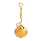 BIKINI BUCKLE STAINLESS STEEL SHELL PENDANT_CWMM4685