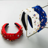 CREATIVE AMERICAN FLAG DIAMOND HEADBAND_CWAHA1254