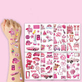 PINK PARTY GIRL TATTOOS CHIC BIRTHDAY STYLE_CWMM8239