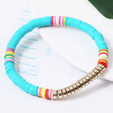 6PCS COLOR BLOCK BEADED BRACELET_CWAJE0440