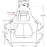 Cwmm1825_Denim Wash Multi-Functional Apron For Home Work