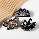 HALLOWEEN ACRYLIC HAIR CLAW SPIDER BAT DESIGN_CWAHA1446