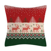 CHRISTMAS WOOL KNITTED STYLE RED PILLOWCASE_CWMM1402