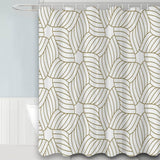 SIMPLE GEOMETRIC WATERPROOF SHOWER CURTAIN_CWMM1796
