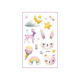 GLITTER CARTOON TATTOO STICKERS FOR KIDS BEAR SET_CWMM8363
