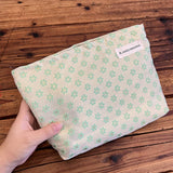 Green Floral Cosmetic Bag Travel Wash Pouch_Cuab00669