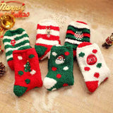 CHRISTMAS EMBROIDERY COZY SOCKS FOR WOMEN_CWMS0200