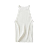 Strap Knit Top With Neck Hanging