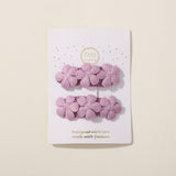 FIVE PETAL FLOWER HAIR CLIPS FOR KIDS HANDMADE_CWAHA6724