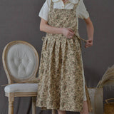 COTTON FLORAL PRINT APRONS WITH POCKETS VINTAGE_CWMM3292