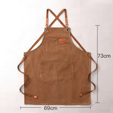CUSTOM COTTON CANVAS KITCHEN APRON FOR WOMEN_CWMM6623