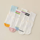 SPORTS NON SLIP COLOR MATCHING YOGA MID TUBE SOCKS_CWMS1359