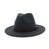EUROPEAN AND AMERICAN FLAT BRIM HAT JAZZ HAT_CWAH1780