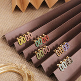 OVAL DIAMOND TITANIUM STEEL EARRINGS_CWMM3669