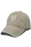 SPRING SUMMER WASH HEART BASEBALL CAP SUN HAT CWAH0012