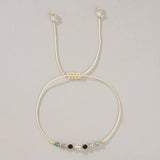 White Crystal Combination Beaded Bracelet_Cwab4625