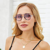 STEAMPUNK SMALL ROUND FRAME SUNGLASSES_CWASG0625