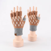 Winter Warm Knitted Five-Finger Half-Finger Gloves_Cwag0380