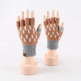 Winter Warm Knitted Five-Finger Half-Finger Gloves_Cwag0380