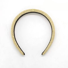 BOHO COLORFUL PP RAFFIA PADDED CROWN HEADBAND_CWAHA6324