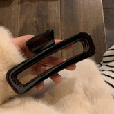 DARK TEA HAIR CLAW MINIMALIST SHARK CLIP FOR WOMEN_CWAHA3961