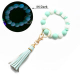 GLOW IN THE DARK WRISTBAND WITH TASSEL KEYCHAIN_CWMM6870