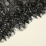 BLACK AND WHITE LACE EYELASH BREATHABLE VEIL_CWMM1986