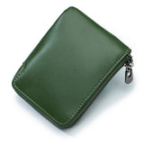 SHORT LEATHER SHORT RETRO ZIPPER ULTRATHIN CARD BAG_CWAB3874