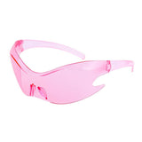 SPORTS WINDPROOF COLORFUL ONE PIECE SUNGLASSES_CWASG0607