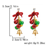 CHRISTMAS TREE SNOWFLAKE EARRINGS_CWAJE2397