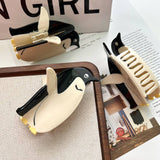 CUTE PENGUIN ACETATE SHARK HAIR CLAW CLIP_CWAHA5771