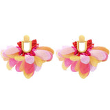 U-Shaped Beaded Tassel Earrings Dopamine Style_Cwmm6167