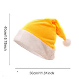 Cwah04591_Soft Crystal Fabric Santa Hat For Christmas Party