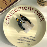 CUTE DOG ACETATE HAIR CLAW CARTOON COLLIE CLIP_CWAHA5751