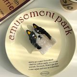 CUTE DOG ACETATE HAIR CLAW CARTOON COLLIE CLIP_CWAHA5751