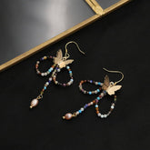 NEW COLOR VINTAGE BUTTERFLY RETRO EARRINGS_CWAJE3797