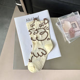 CASUAL GRAFFITI CARTOON SOCKS_CWMS0676